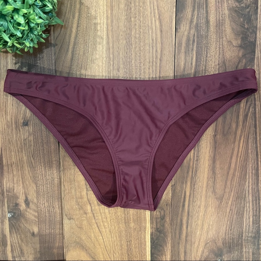 EXPRESS Hipster Bikini Bottom in Eggplant,M -NWOT